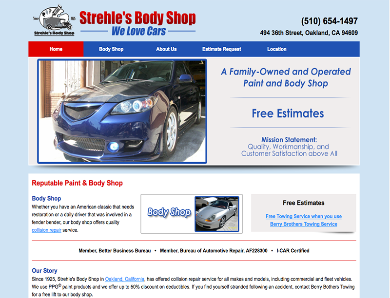 Strehles Body Shop - Before